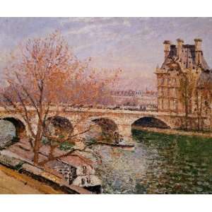 Oil Painting The Pont Royal and the Pavillion de Flore 