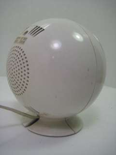 Sony 1960s Ball Clock Radio TR C290 w/ box Eames Era Modern White 