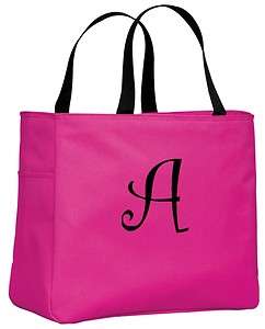  Monogrammed Embroidered Tote Bridesmaid Gift Bags Bridal Shower  