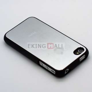 New Aluminum Metal Back Skin Hard Case Cover for Apple iPhone 4 4S 