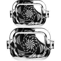   Silverplated Stainless Steel Serving Tray 2 pc Set  
