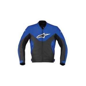  Alpinestars Indy Leather Jacket   46 Euro/Blue Automotive