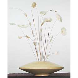 Natural Bamboo Zen Vase with Fan tail Flora  