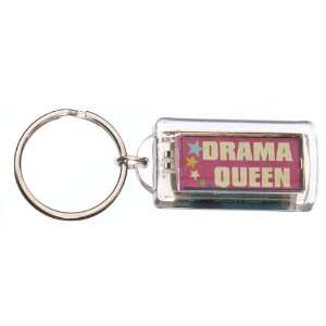   Light Up Message Keyring   Drama Queen Flashing KeyChain Toys & Games