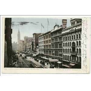  Reprint Market Street from 8th, Philadelphia, Pa 1898 1931 