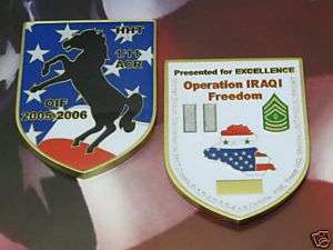 US ARMY OIF HHT 1/11 ARMOR CAVALRY REGIMENT IRONHORSE  