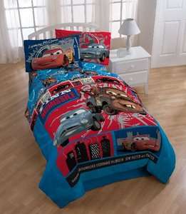   Cars 2 Comforter twin size 4 pcs sheet pillow set Licensed bedding