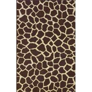   Rugs Chocolate 4 5 x 6 9 Contemporary Giraffe Furniture & Decor