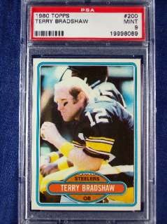 1980 Topps #200 Terry Bradshaw PSA 9  