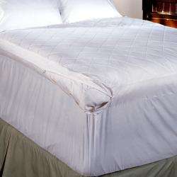 Quilted 5 inch Featherbed Cover with 18 inch Skirt  