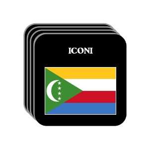  Comoros   ICONI Set of 4 Mini Mousepad Coasters 