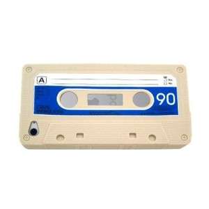 iPod Touch 4th Gen Cassette Tape Silicone Case WHITE  