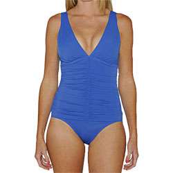 Jantzen Classics Womens One piece Blue Swimsuit  