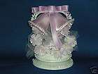 NEW ORCHID/LAVENDA​R COLORED SATIN BELL WEDDING CAKE TOP
