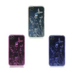Flowers and Butterfly iPhone 4 TPU Case  