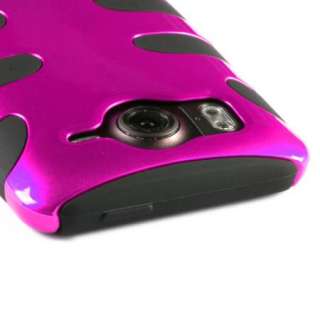 Hybrid Hard /Gel Case for HTC INSPIRE 4G Pink/Black  