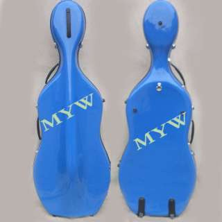 Glass Fiber 4/4 new cello case blue/red/yellow /black/orange/white 