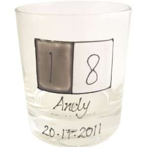  PERSONALISED 18th Birthday Gift whiskey Glass MAXIMUM 25 
