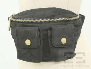 Chanel Travel Line Black Nylon Checkered Monogram Belt Bag  