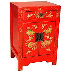 Hand painted Butterflies and Flowers End Table (China)  