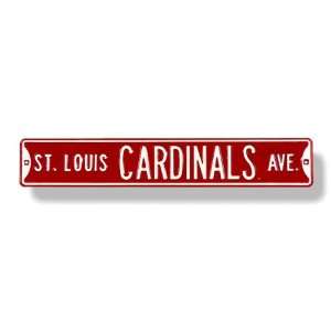  St. Louis Cardinals Ave Red Street Sign