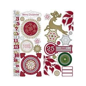  25 Days of Christmas Cardstock Stickers Arts, Crafts 