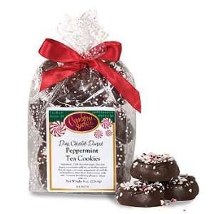 Dark Chocolate Dunked Peppermint Tea Cookies  Grocery 