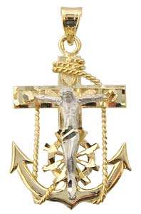 14k Gold Mariners Cross  