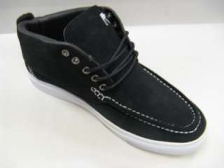 New In Box Mens Rocawear Black/White Suede Like Moccasin ROC MOC 