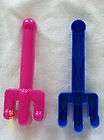 Childs Hand Sand Rakes   1 Blue and 1 Hot Pink