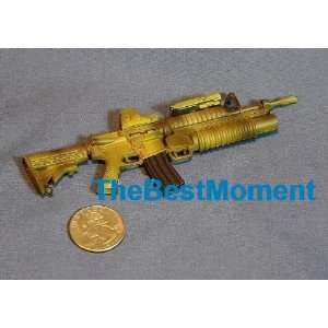  Gun_M4A1_Yellow 16 Scale Modern Nato Firearm Rifle 