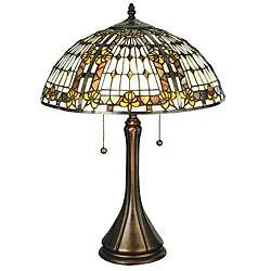 Meyda Tiffany style Fleur De Lis Table Lamp  