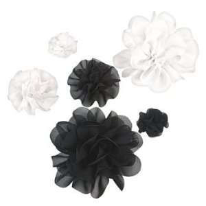  Black & White Monochromatic Flowers   Art & Craft Supplies 
