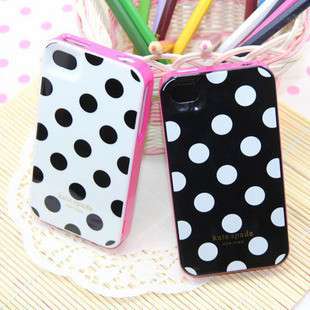 in 1 Fashion Polka Dots Hard Back Cover Skin Case for iPhone 4 G 4G 