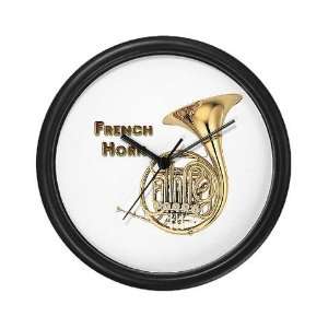  French Horn Music Wall Clock by 