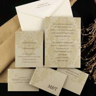  Chloe B. Personalized Wedding Invitations Gold Dust 25 