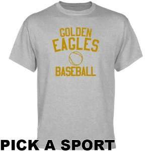   Clarion Golden Eagles Ash Custom Sport Icon T shirt