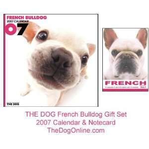  THE DOG French Bulldog Gift Set   2007 Calendar 