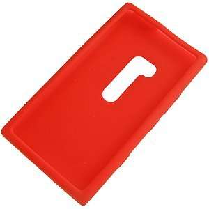 Silicone Skin Cover for Nokia Lumia 900, Red Electronics