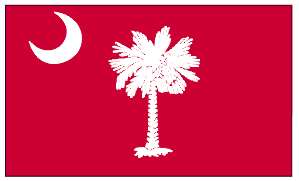 SOUTH CAROLINA State Big RED Flag 3x5 foot Citadel  