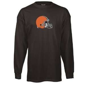 Cleveland Browns Youth Brown Logo Premier Long Sleeve T Shirt  