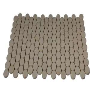    Kinetic Thassos Ovals 1/4 Sheet Tiles Sample