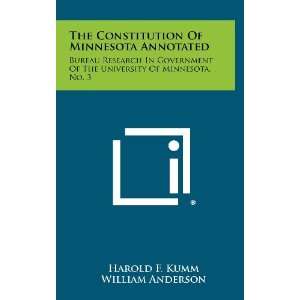  Minnesota Annotated Bureau Research In Government Of The University 