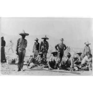  Mexican Revolution, Mexican soldiers and 1 U.S. soldier 
