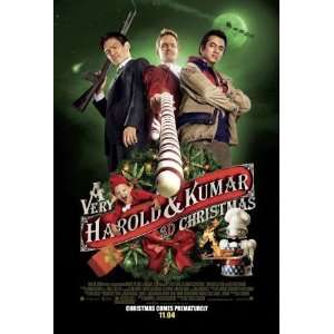  A Very Harold and Kumar 3D Christmas Original Movie Poster 