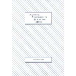 National Association of Schools of Music 1999 2000 Handbook (National 