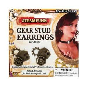  Steampunk gear stud earrings Electronics