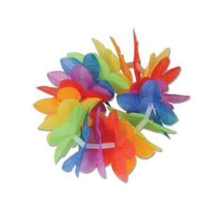  Rainbow flower leis bracelets  24 pc Toys & Games