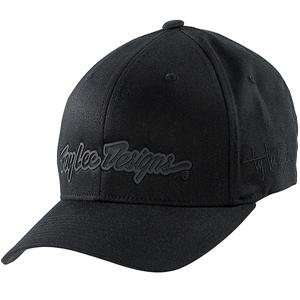  Troy Lee Designs Signature Hat   Large/X Large/Black 