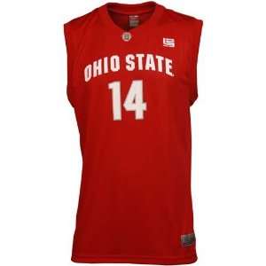  Nike Elite Ohio State Buckeyes #14 Scarlet Youth Replica Basketball 